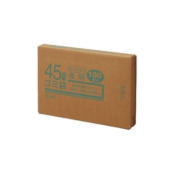 （まとめ）クラフトマン 45Lゴミ袋 透明 ボックス入 100枚〔×3セット〕 6,360円