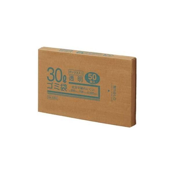 （まとめ）クラフトマン 30Lゴミ袋 透明 ボックス入 50枚〔×10セット〕