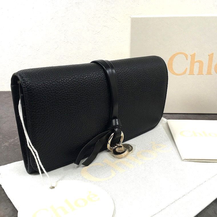 送料込み！ 極美品 chloe 長財布 CHC21WP942F57001 ブラック 箱付き 221