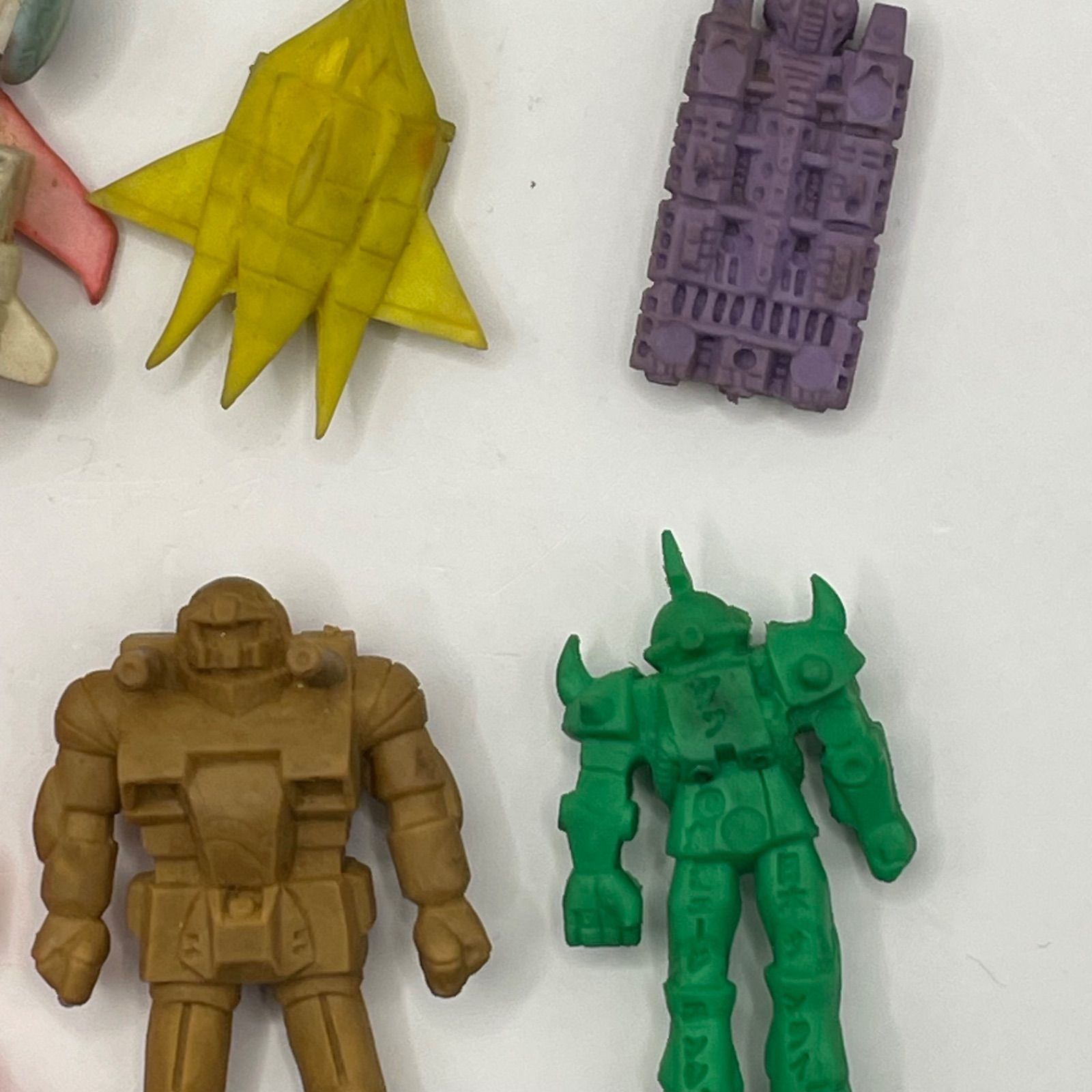 当時物 ガンダム メタル＆戦艦＆リアル消しゴム 20体大量セット◇昭和