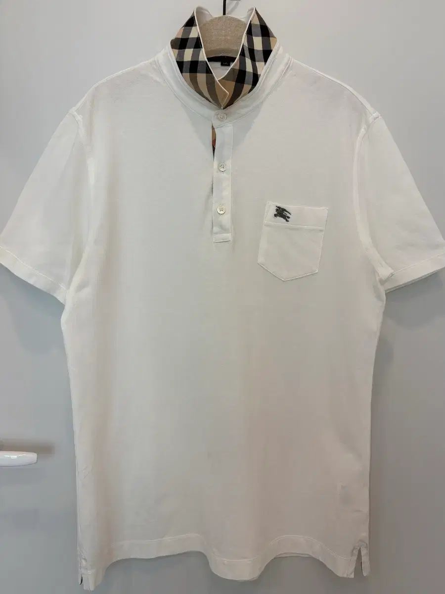 バーバリー ロンドン 白 半袖 カラーTシャツ 100サイズ (正規品)