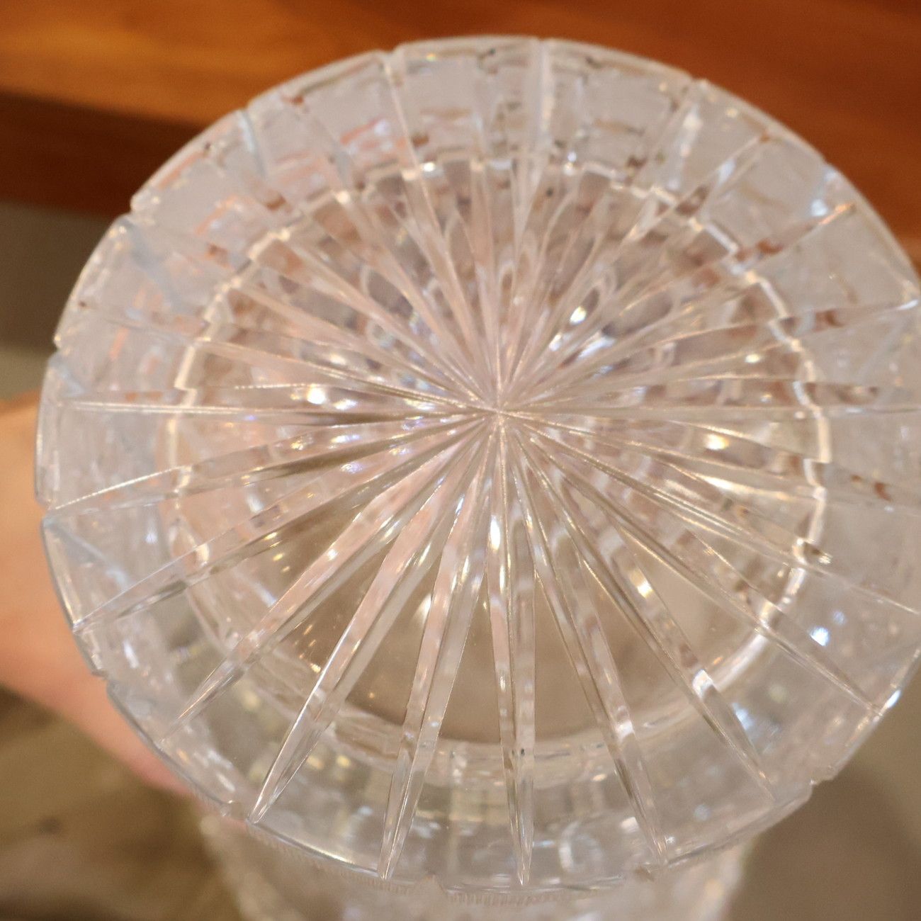 BOHEMIA ボヘミア CRYSTAL クリスタルグラス PK500 フラワーベース 花瓶 ガラス チェコ ガラス工芸品 箱付き エレガント