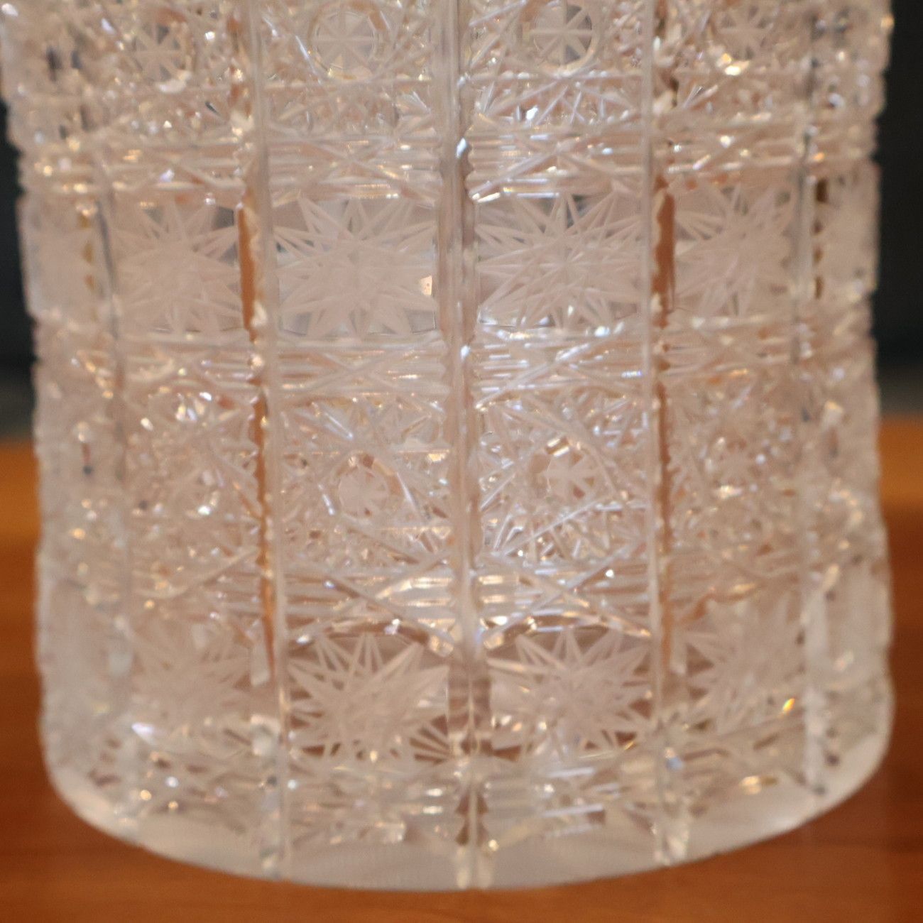 BOHEMIA ボヘミア CRYSTAL クリスタルグラス PK500 フラワーベース 花瓶 ガラス チェコ ガラス工芸品 箱付き エレガント