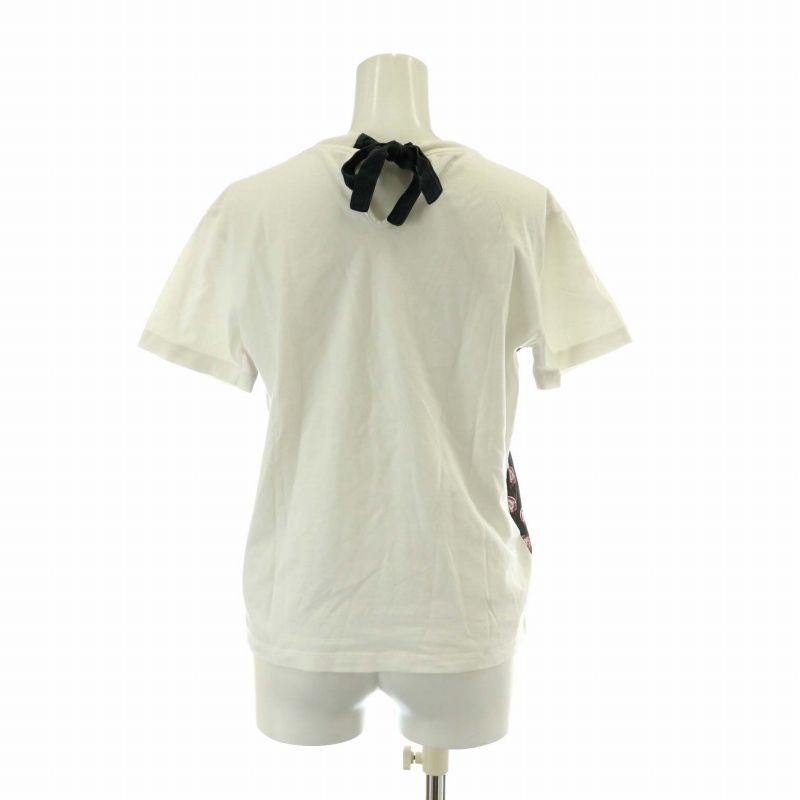 miumiu カットソー ミュウミュウ miumiu Tシャツ カットソー 半袖 クルーネック 切り替え