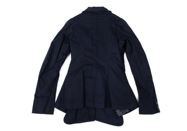 コムデギャルソンCOMME des GARCONS 裏フリルデザインジャケット 紺M