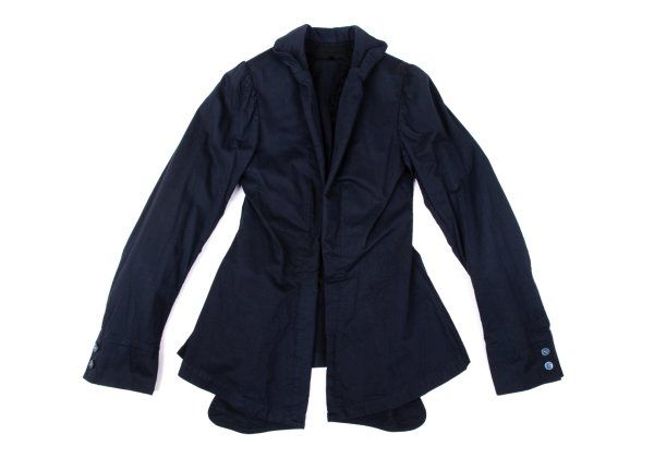 コムデギャルソンCOMME des GARCONS 裏フリルデザインジャケット 紺M