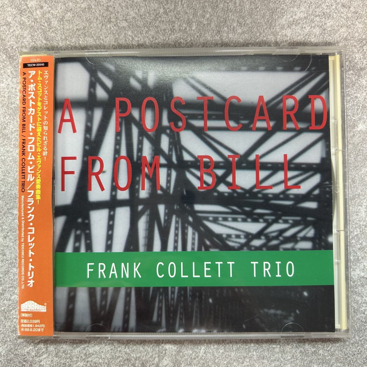 CD/FRANK COLLETT TRIO / A POSTCARD FROM BILL/TECW-20540