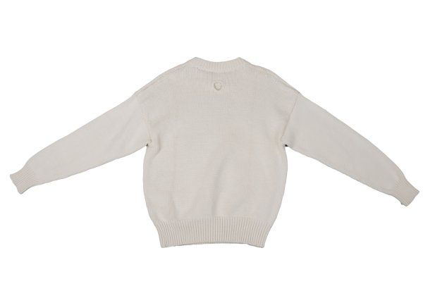 オフホワイトOff-White FOR THE NATURE コットン混ゴブリンインターシャニットセーター オフ黒S オフホワイトOff-White FOR THE NATURE コットン混ゴブリンインター