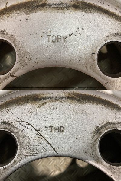 TOPY製 トラックホイール THD J15x5J 16インチ 4本 5J5HPCD203.2+110 