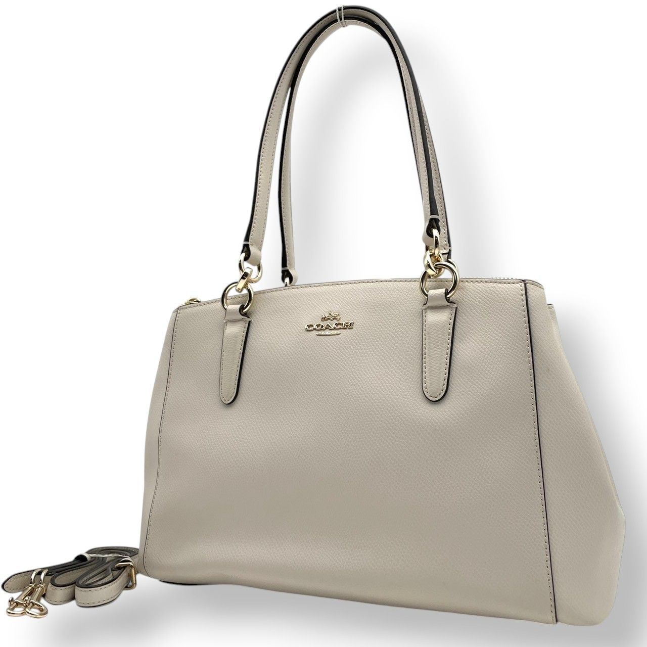 レディース COACH 2way ショルダーバッグ ホワイト