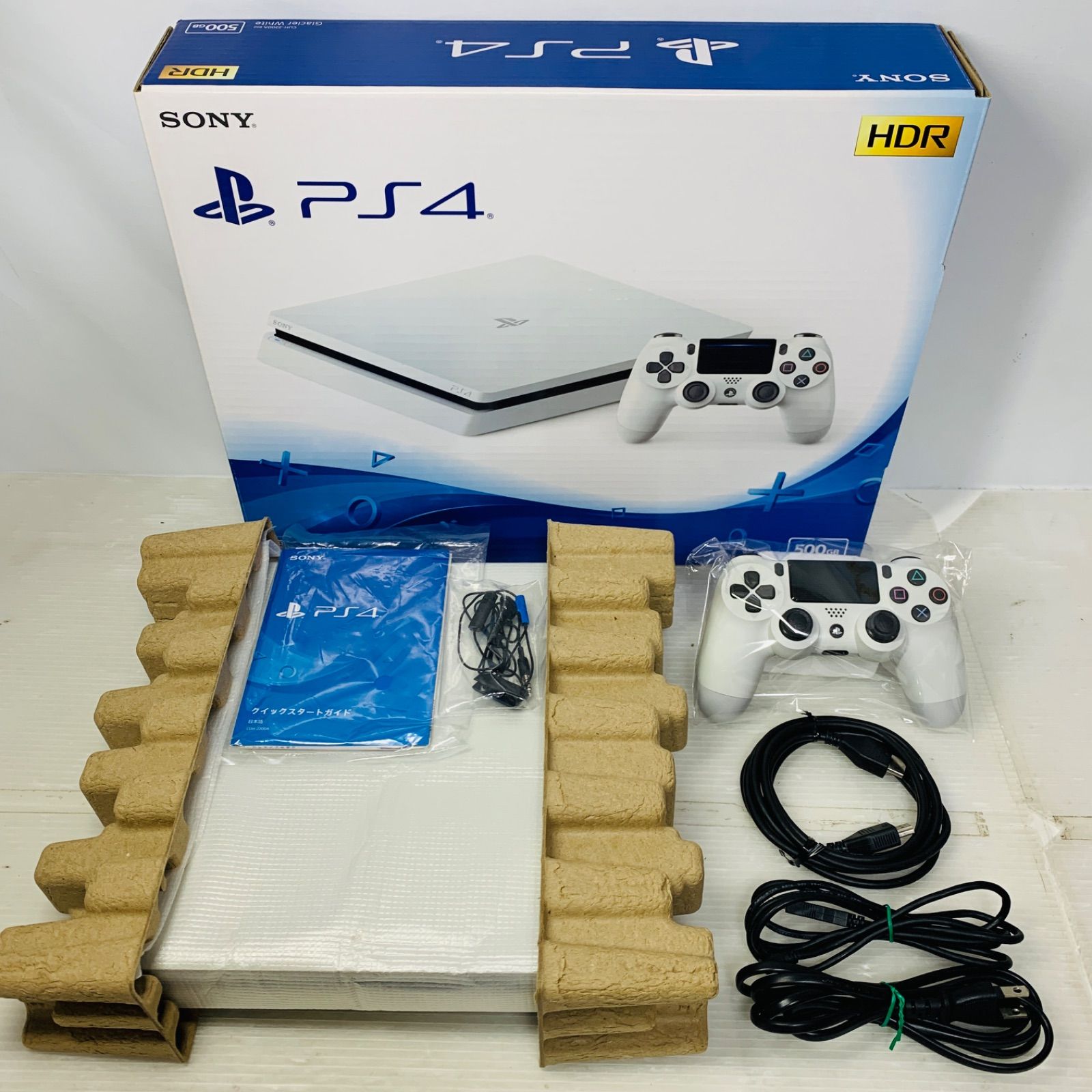 取引中　PS4  CUH-2200A 811】 PS4 CUH-2200A グレイシャーホワイト 500GB - メルカリ