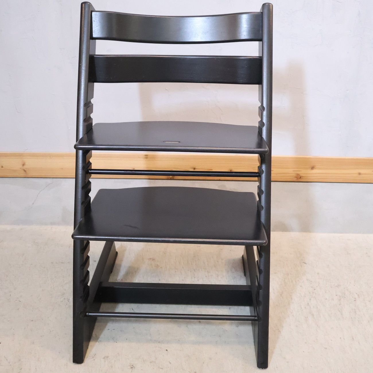 STOKKE ストッケ TrippTrapp トリップトラップ キッズチェア ブラック