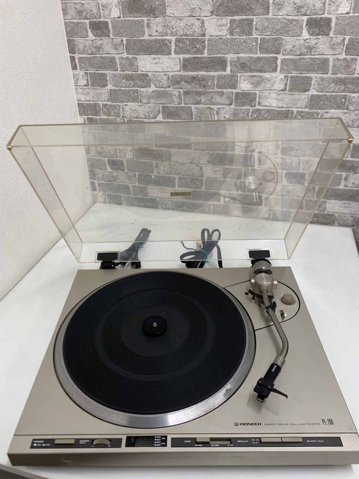 PIONEER パイオニア レコードプレーヤー PL-260 本体 当時物 レトロ 