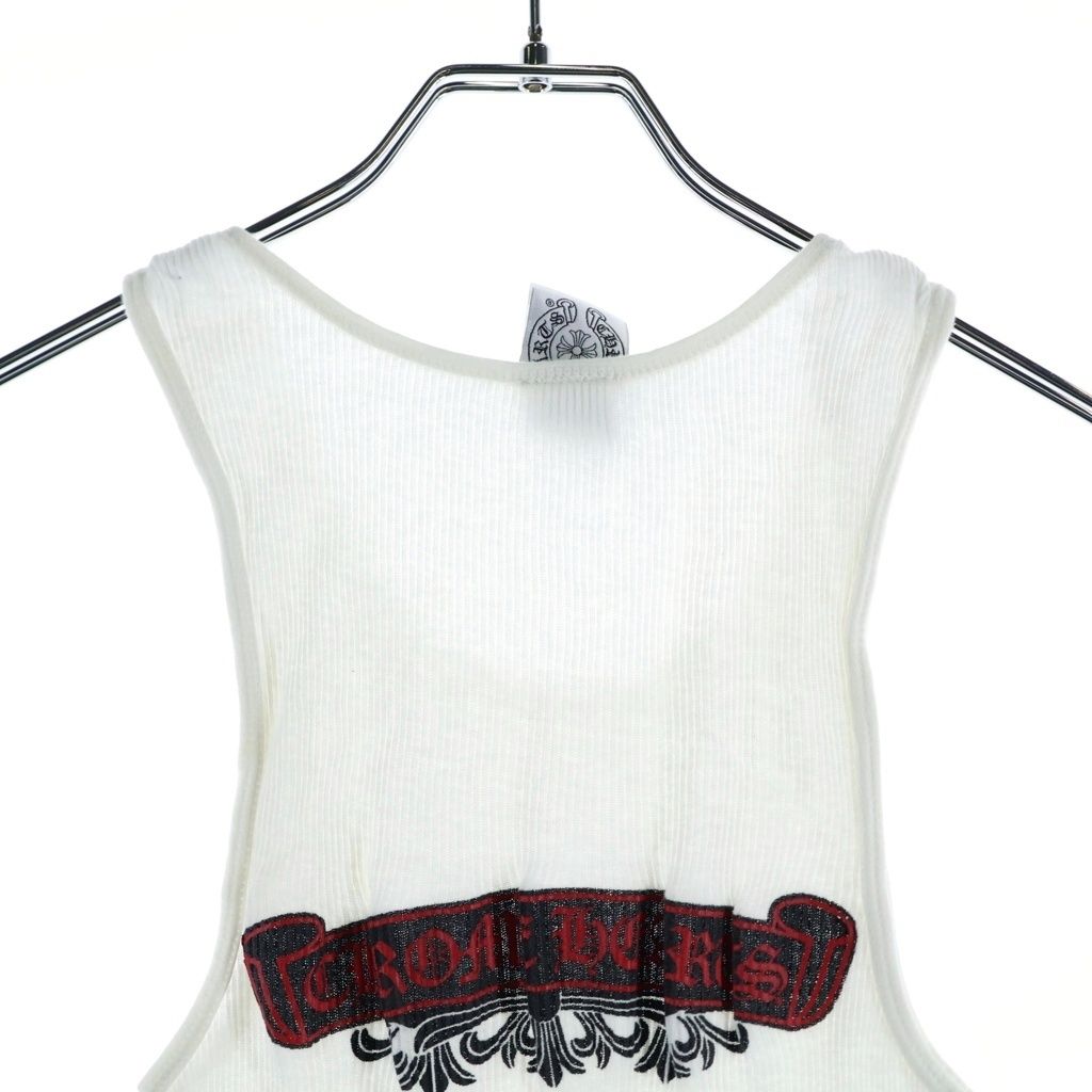 廃盤■ Chrome Hearts ■ フローラルクロス オールド タンクトップ CHROME HEARTS (クロムハーツ) OLD Back Floral Cross Scroll Tank Top