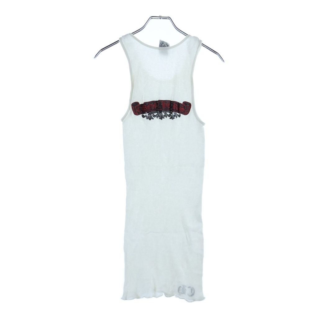 CHROME HEARTS (クロムハーツ) OLD Back Floral Cross Scroll Tank Top