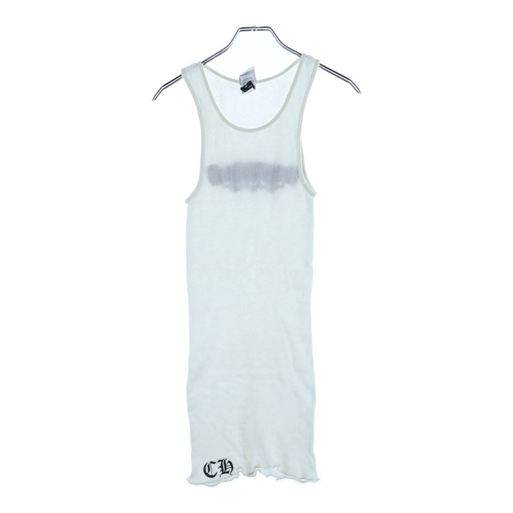 CHROME HEARTS (クロムハーツ) OLD Back Floral Cross Scroll Tank Top