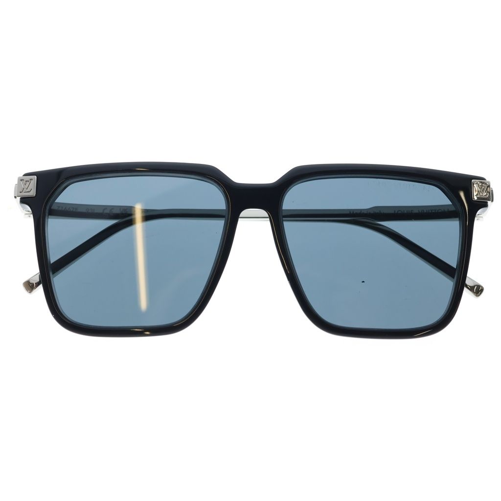 LOUIS VUITTON (ルイヴィトン) LVライズ・スクエア ダークブルーレンズ サングラス アイウェア 眼鏡 Z1667E ブラック/シルバー