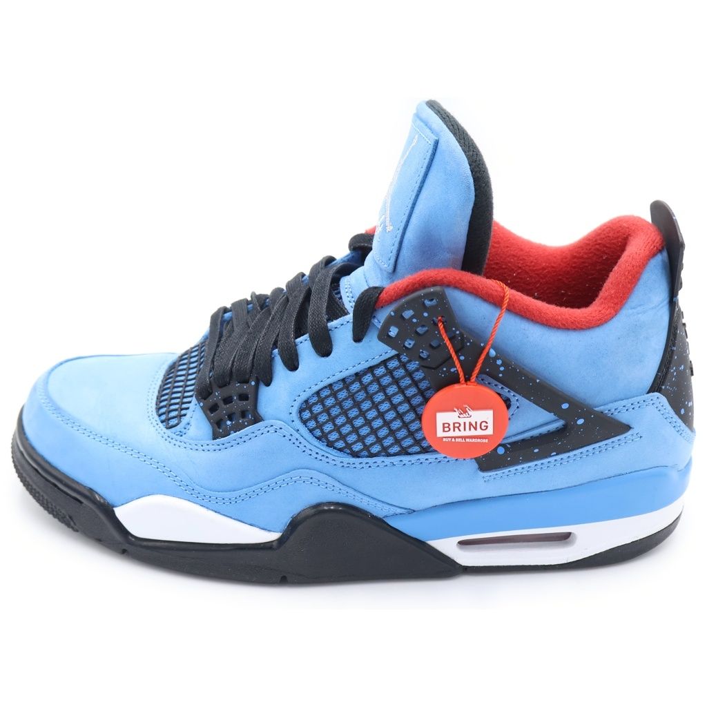 NIKE (ナイキ) ×TRAVIS SCOTT AIR JORDAN 4 RETRO CACTUS JACK 308497-406 トラヴィススコット エアジョーダン 4 ハイカットスニーカー US9/27.0cm ブルー 57,745円