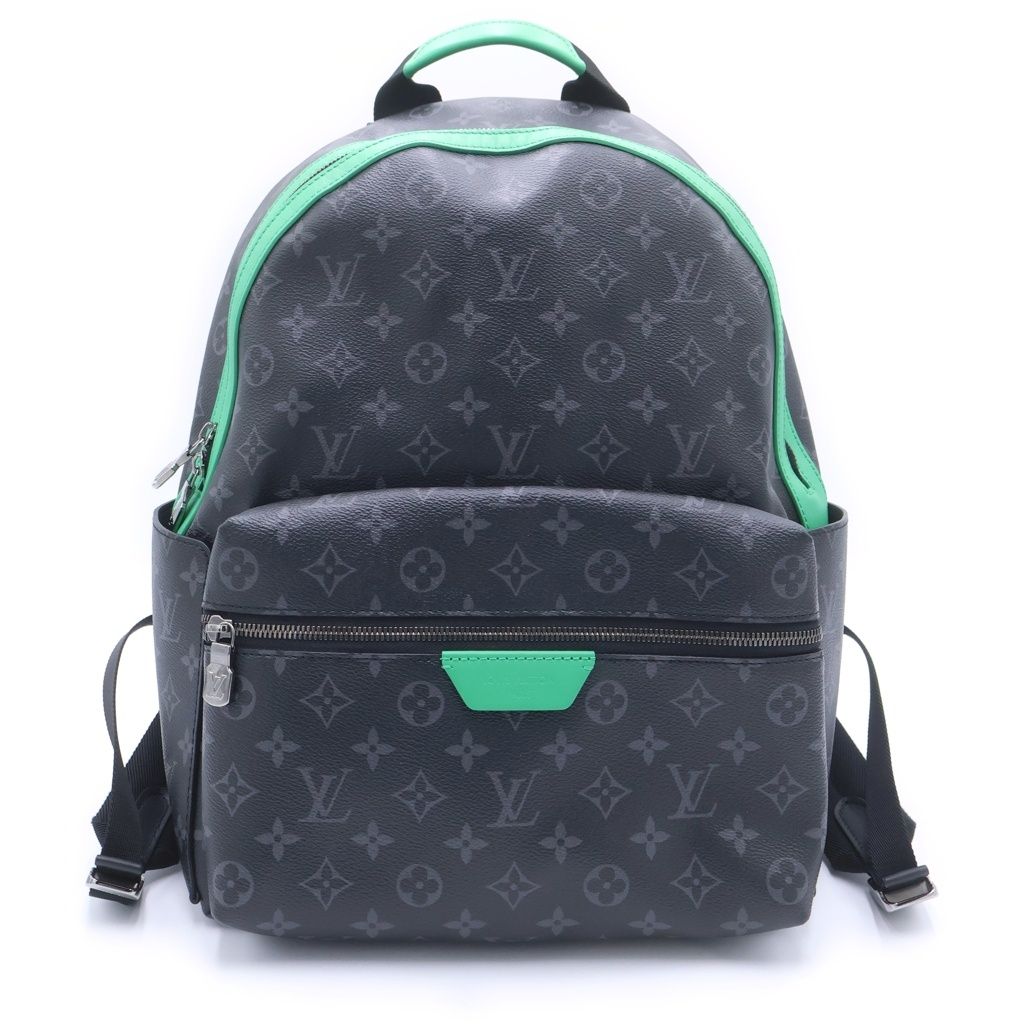 LOUIS VUITTON (ルイヴィトン) モノグラム エクリプス ディスカバリー バックパック リュックサック ブラック/グリーン M25887
