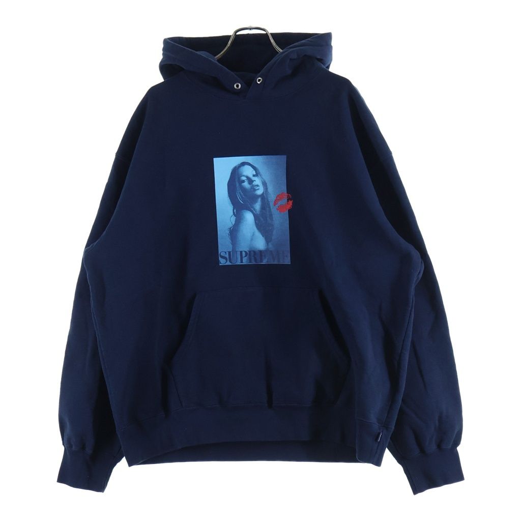 SUPREME (シュプリーム) 24AW Kate Moss Hooded Sweatshirt ケイトモス フォトプリント スウェットパーカー ネイビー 26,411円