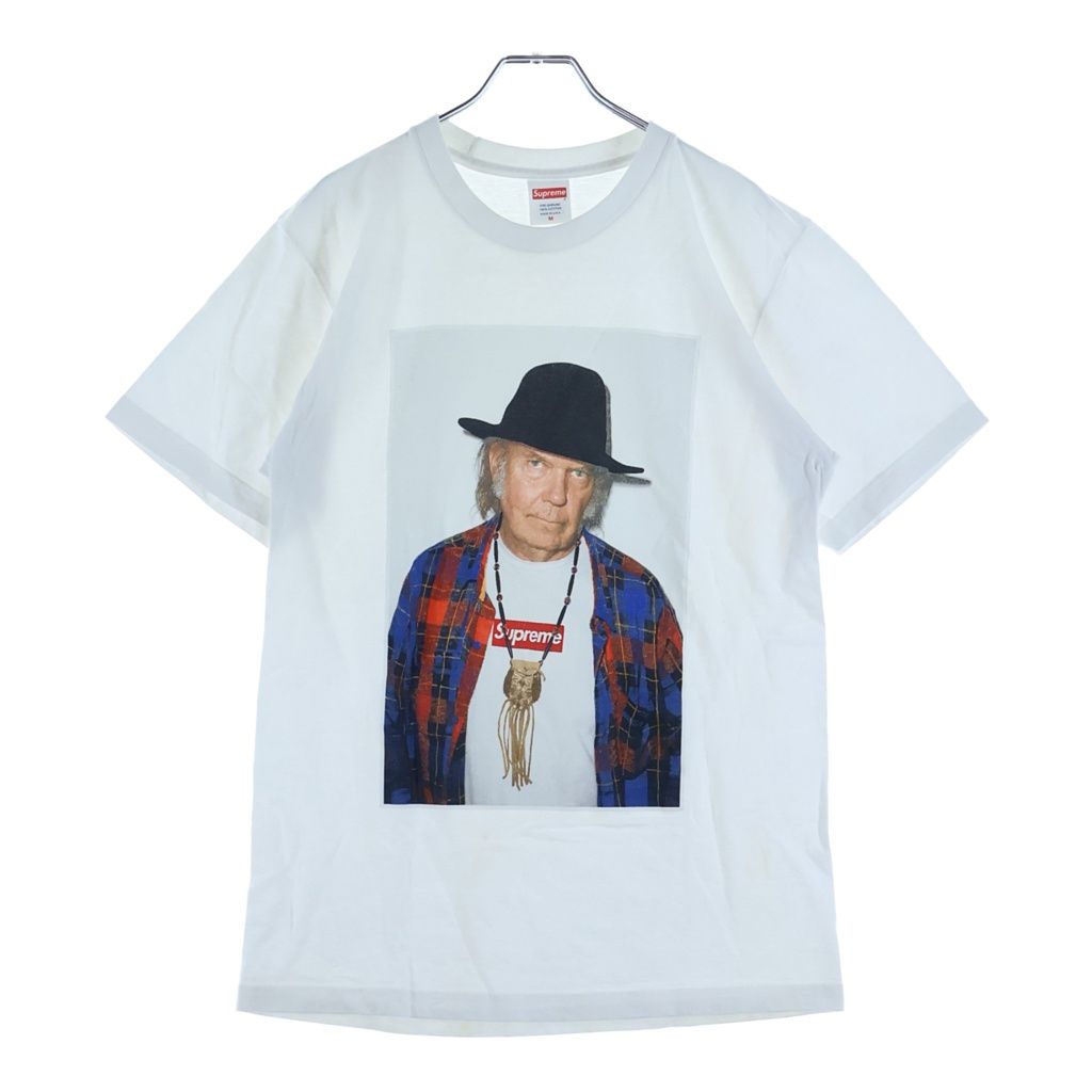 SUPREME (シュプリーム) 15SS Neil Young Tee ニールヤング フォトプリント半袖Tシャツ ホワイト