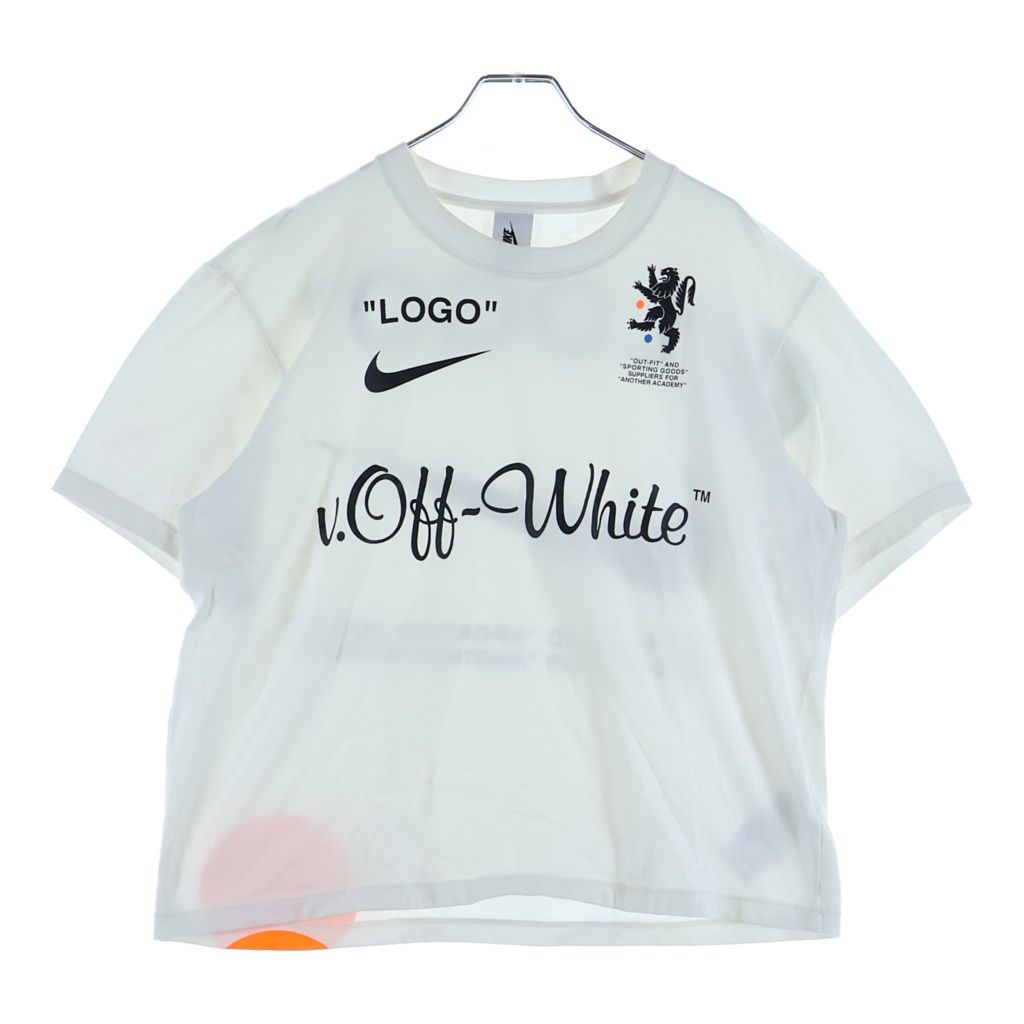 OFF-WHITE (オフホワイト) 18SS ×NIKE Football Collection Tee AJ3374-100 ×ナイキ フットボール Tシャツ ホワイト