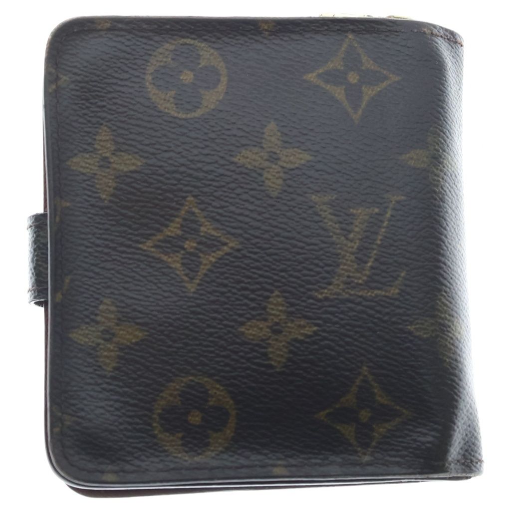 LOUIS VUITTON (ルイヴィトン) モノグラム コンパクト・ジップ 2つ折り 