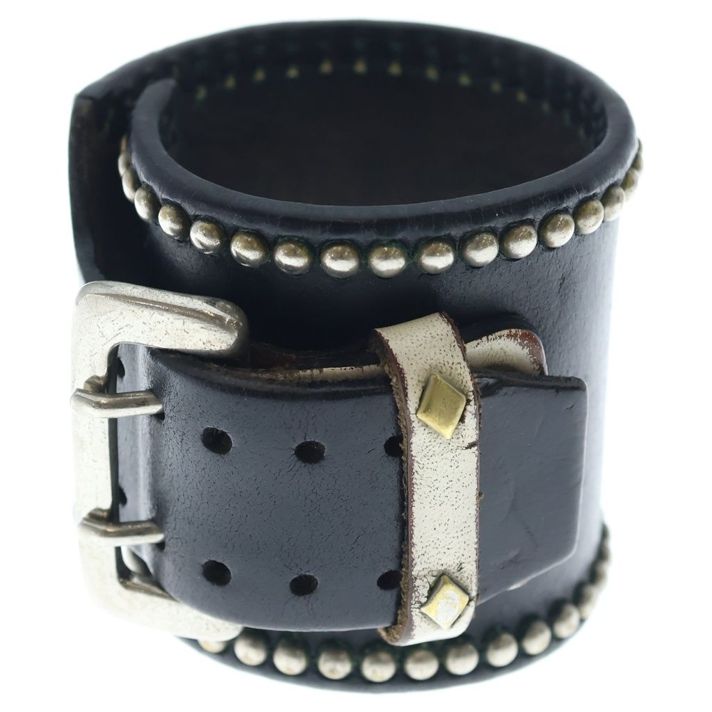 WOLF'S HEAD (ウルフズヘッド) 70mm Studs Leather Bracelet スタッズ