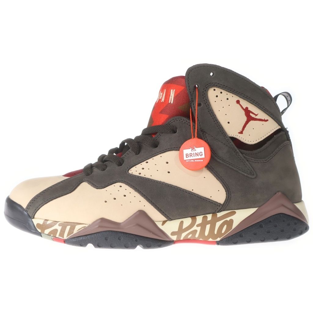 NIKE (ナイキ) ×Patta AIR JORDAN 7 OG BROWN エアジョーダン7 ブラウン ハイカットスニーカー シューズ ブラウン US11/29cm AT3375-200