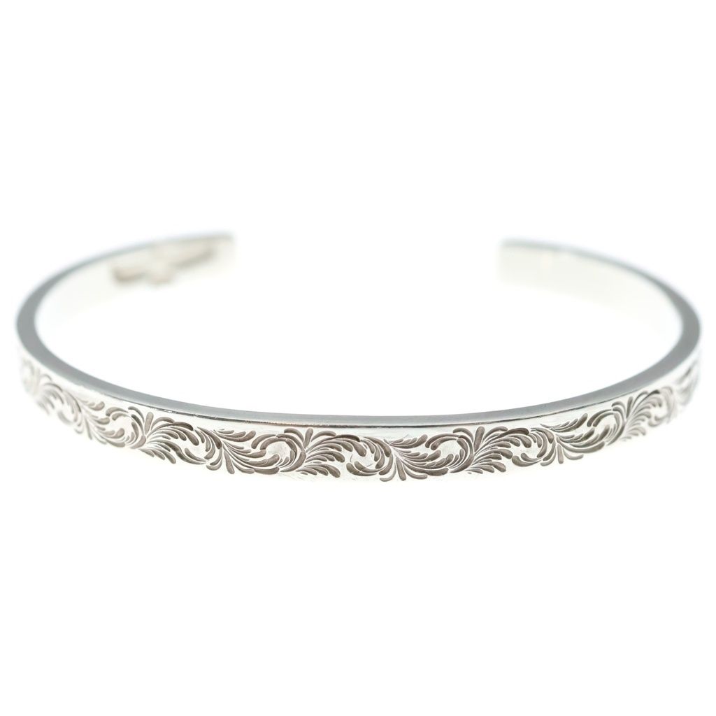 鷲見太郎 (ワシミタロウ) Arabesque Design 5mm Bangle アラベスク