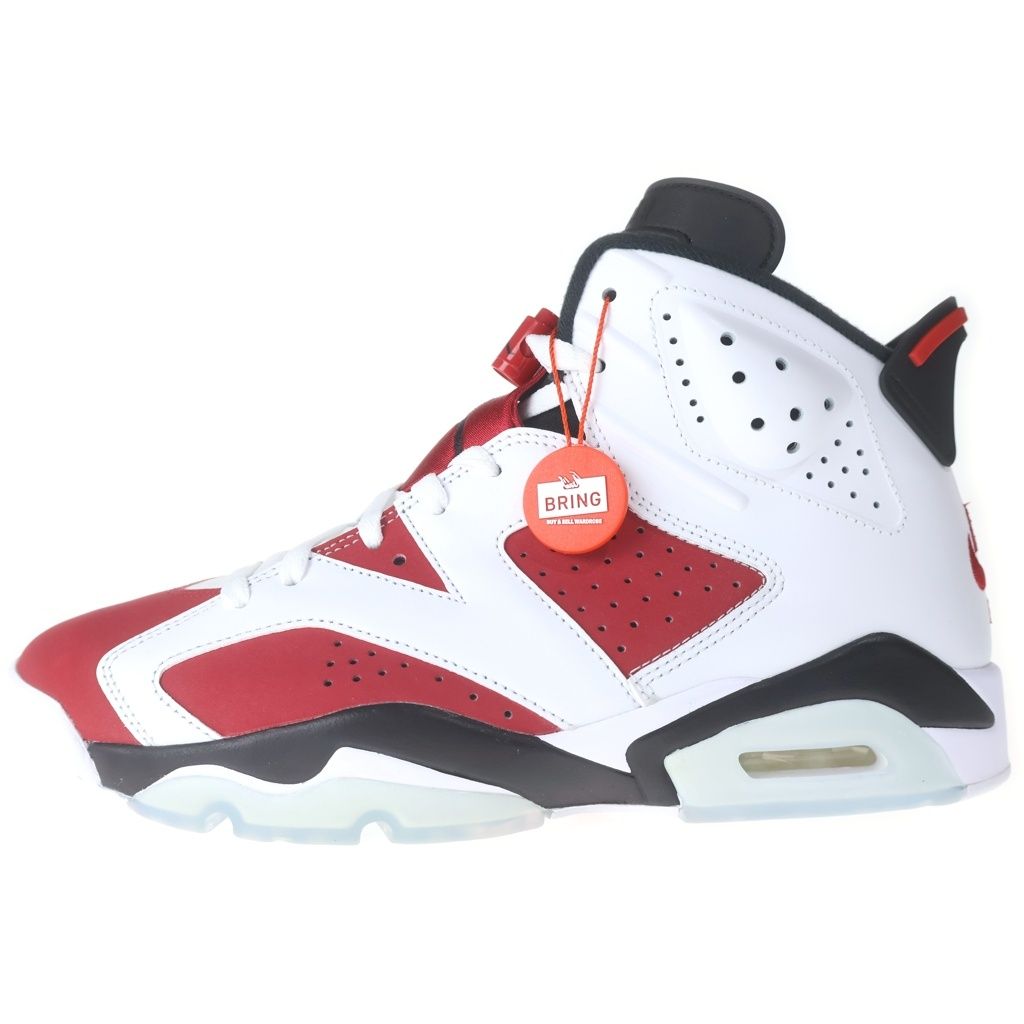 NIKE (ナイキ) AIR JORDAN 6 RETRO CARMINE CT8529-106 エアジョーダン6 カーマイン ハイカットスニーカー ホワイト/レッド US9.5/27.5cm