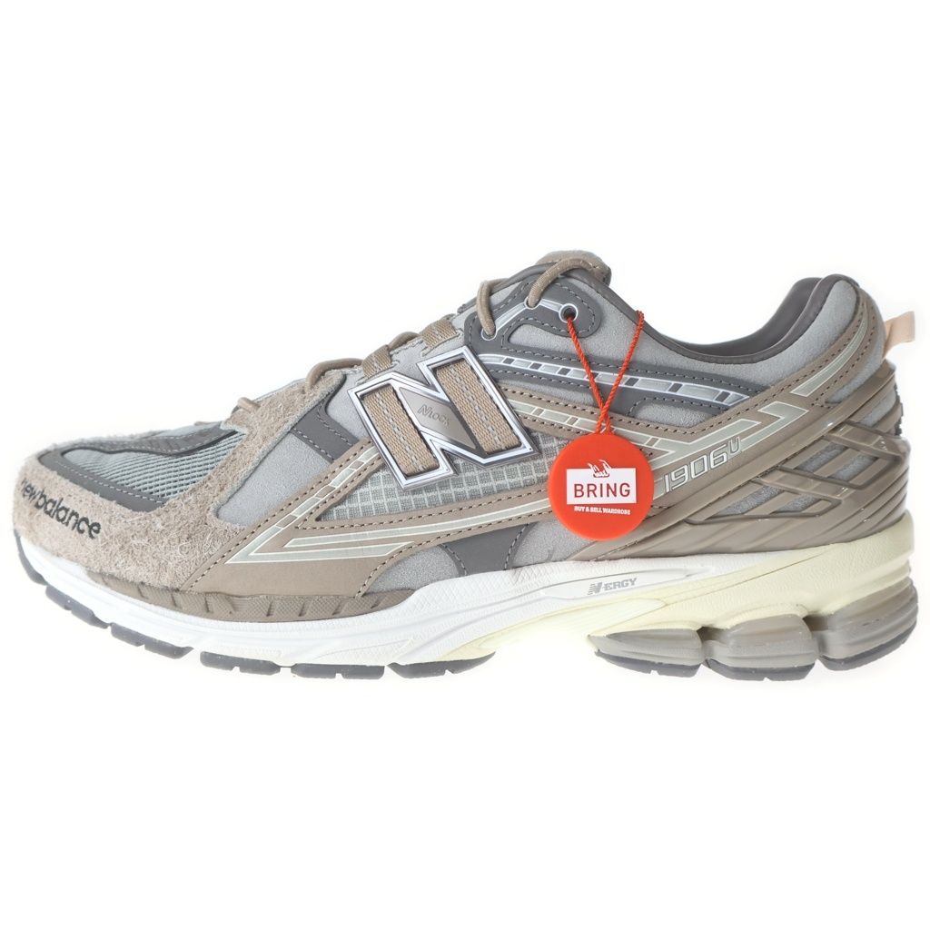 New Balance (ニューバランス) M1906NIH ×INVINCIBLE ×N.HOOLYWOOD 1906U インヴィンシブル エヌハリウッド メッシュ レザー ローカットスニーカー グレー US8.5/26.5cm
