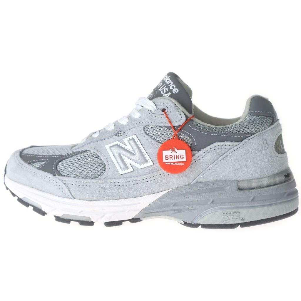 New Balance (ニューバランス) MR993GL 993 スエードレザー メッシュ ローカットスニーカー グレー US8/26cm