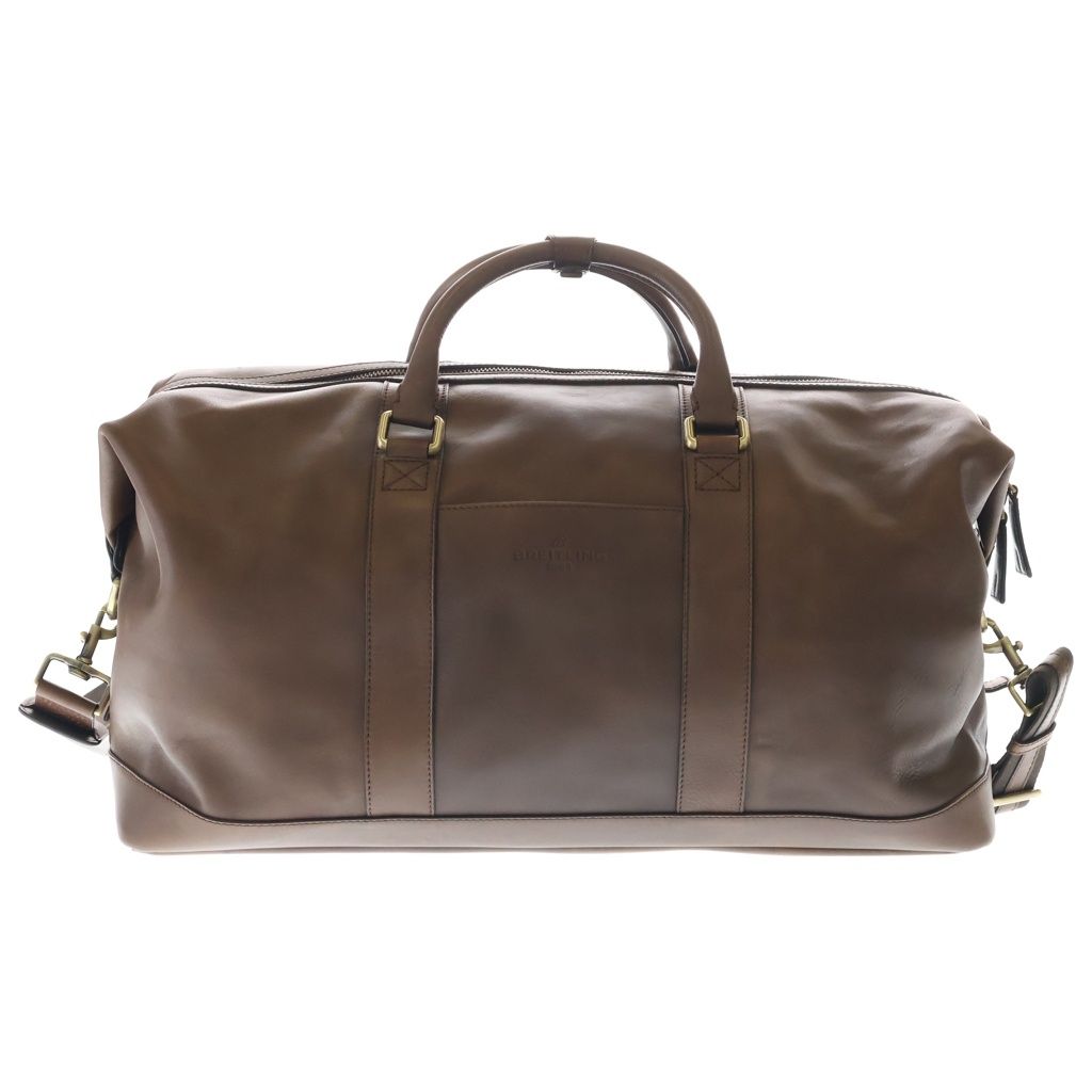 BREITLING (ブライトリング) WEEKENDER BAG ウィークエンダーバッグ カーフレザー 2Way ショルダー ボストンバッグ ブラウン