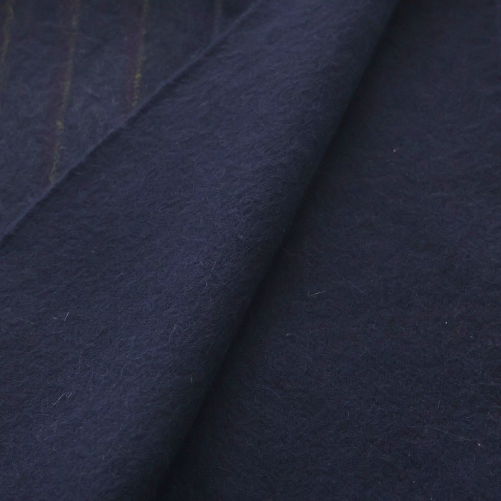 LOEWE (ロエベ) アナグラム ストライプフリンジマフラー ネイビー