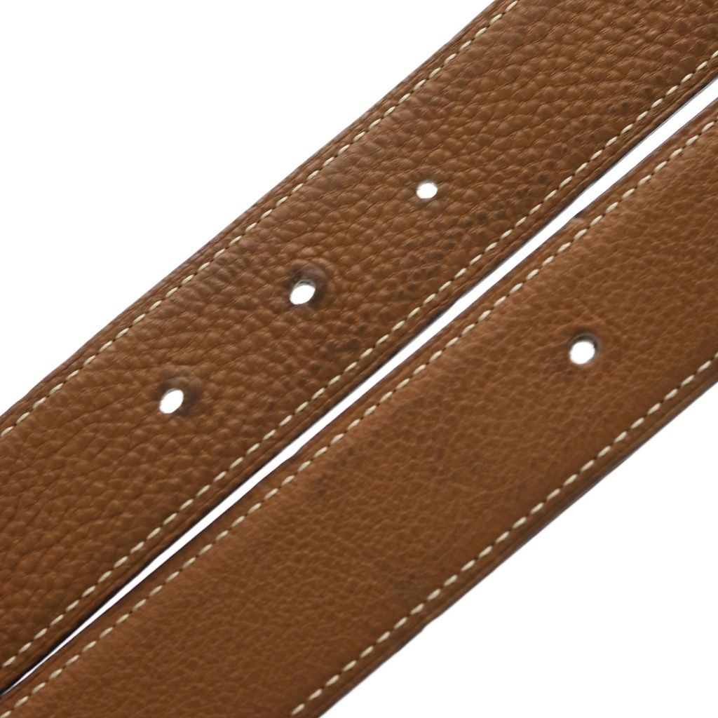 HERMES 65cm ベルト トゴレザー ブラウン ブラック リバーシブル 3 HERMES (エルメス) トゴ リバーシブルレザーベルト ブラウン/ブラック