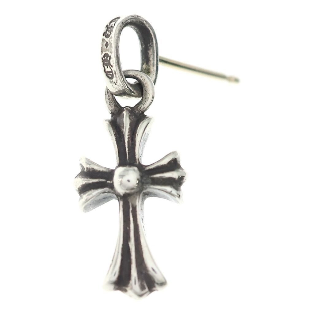 CHROME HEARTS (クロムハーツ) BBY F PPRCHN ベイビーファットクロス ドロップピアス シルバー BCA090