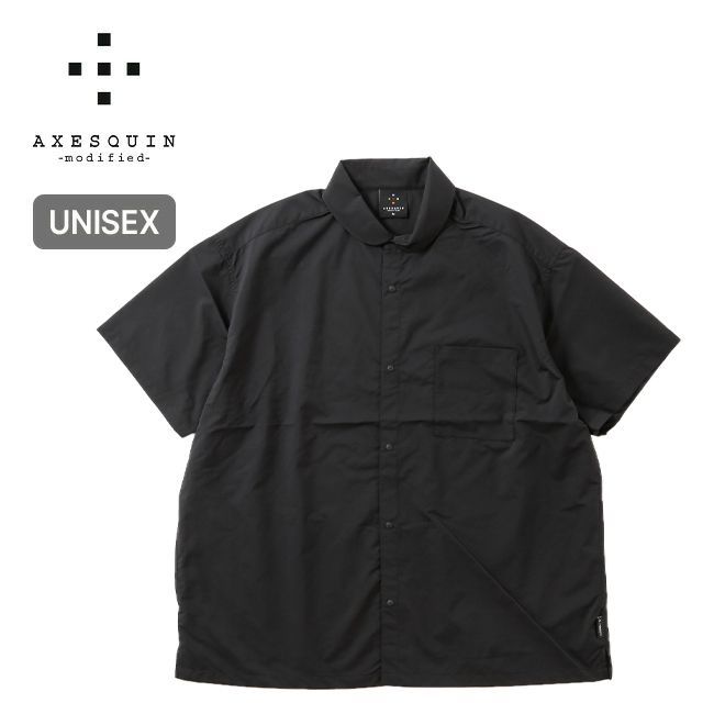 【新品】AXESQUIN modified アクシーズクインモディファイド ヘリウムS/Sシャツ 321093 ブラック