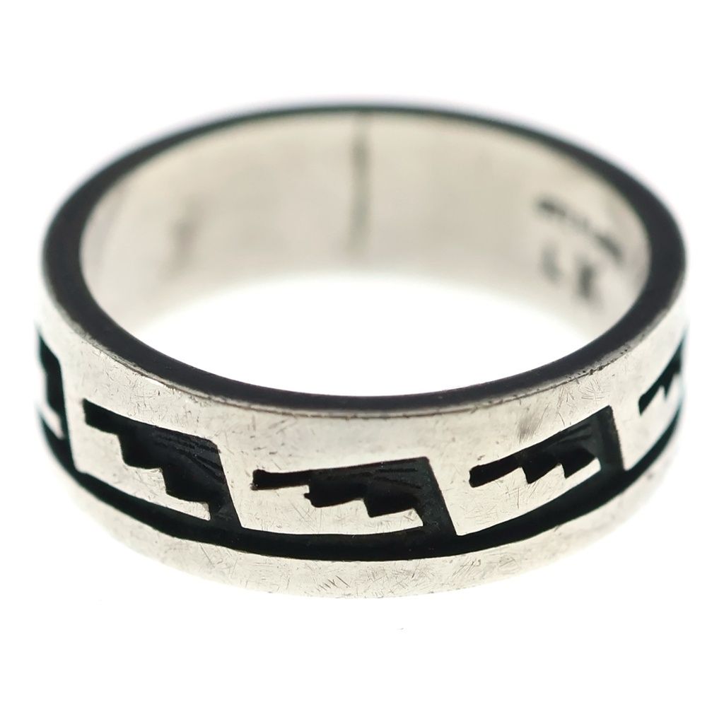 INDIAN JEWELRY インディアンジュエリー KENDRICK LOMAYESTEWA TRIBAL DESIGN IRISH RING トライバルデザイン ホピ族 リング シルバー INDIAN JEWELRY (インディアンジュエリー) KENDRICK LOMAYESTEWA