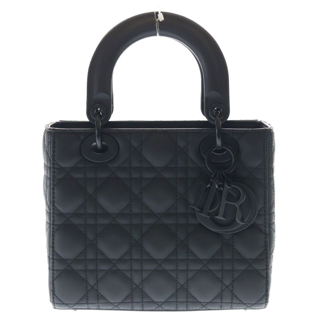 Christian Dior (クリスチャンディオール) ■レディディオール スモール MY ABCDIOR ウルトラマット ブラック ラムスキン 2WAYハンドバッグ ショルダーバッグ