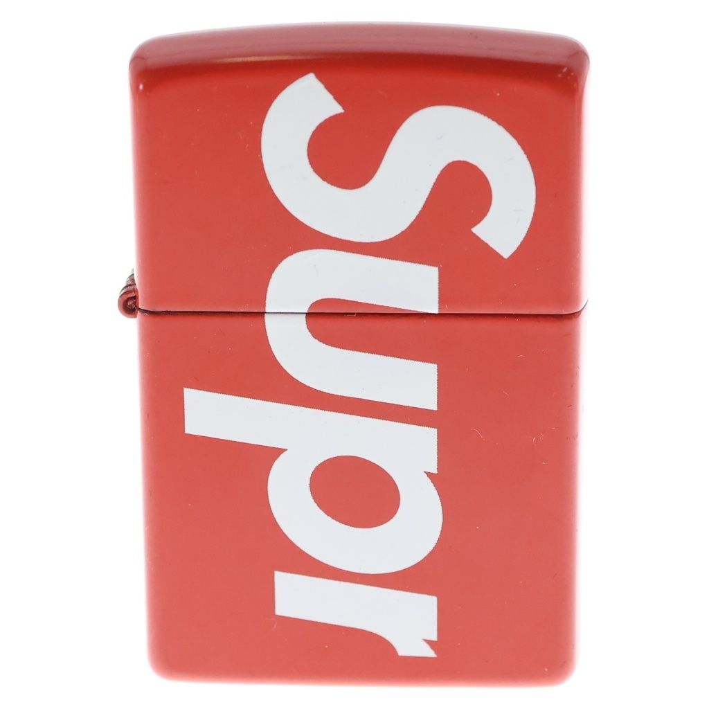 SUPREME (シュプリーム) 18SS Logo Zippo Red ロゴデザイン ジッポ ライター レッド