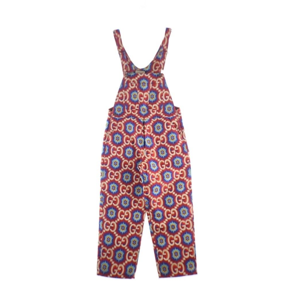 GUCCI (グッチ) GG KALEIDOSCOPE JUMPSUIT 676145 XDBUG GG総柄 ジャンプスーツ オールインワン マルチカラー
