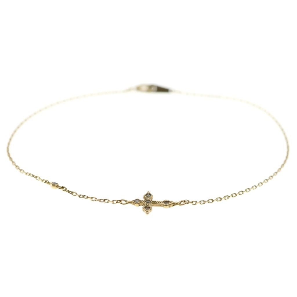 Loree Rodkin (ローリーロドキン) PETITE GOTHIC CROSS BRACELET プチ
