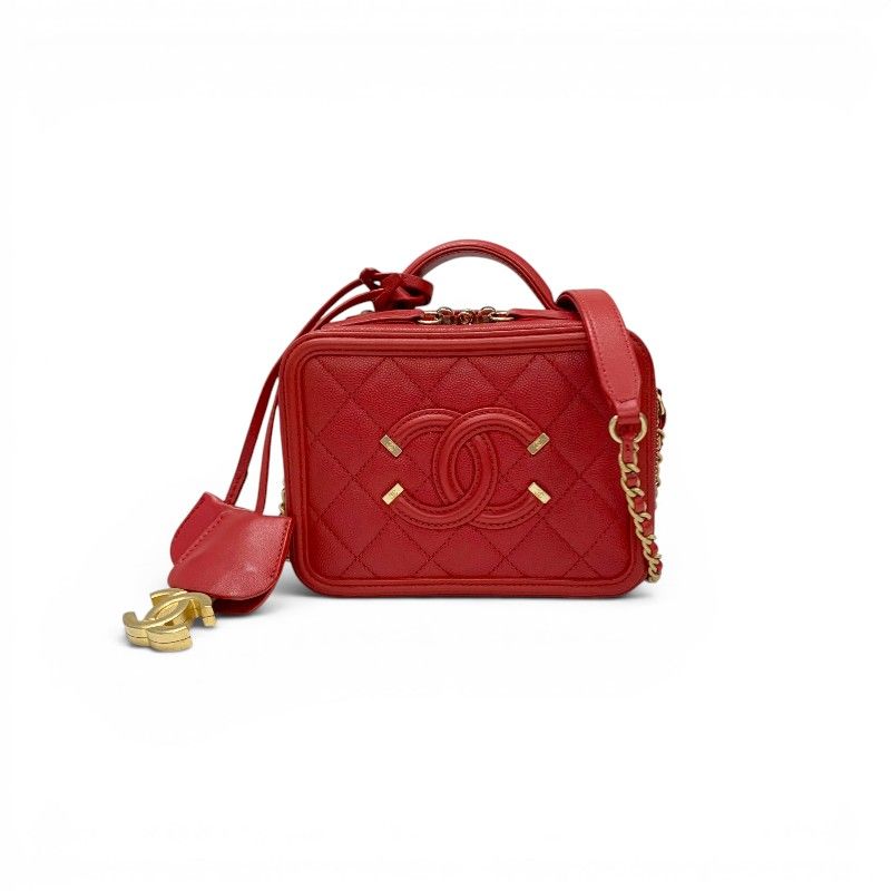 シャネル CHANEL バッグ ショルダーバッグ レッド ゴールド ココマーク