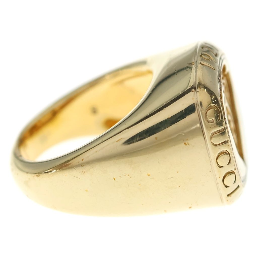 GUCCI (グッチ) SIGNET RING コートオブアームズエングレーブ