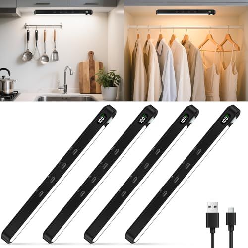 WILLED 人感センサーライト 室内 充電式 無線 25cm LEDライト 3色調節 5段階調光 センサーライト マグネット 貼り付け型 キャビネット 階段 玄関 廊下 キッチン 照明 クローゼット ライト 寝室 子供部屋 地下室 キッチン 382f79fd