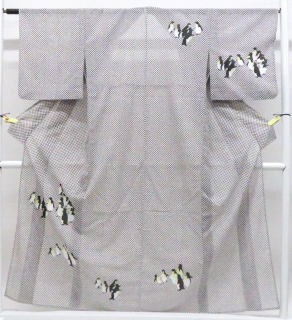 【京松】オリジナル 付下げ ペンギン 夏物 着物 身丈約157cm 裄丈約63cm r8z05-122 27,740円