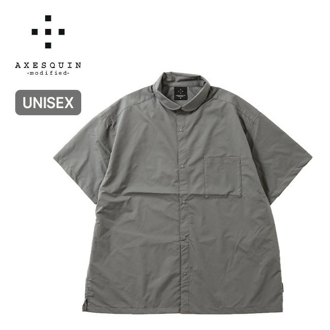 【新品】AXESQUIN modified アクシーズクインモディファイド ヘリウムS/Sシャツ 321093 ピューター