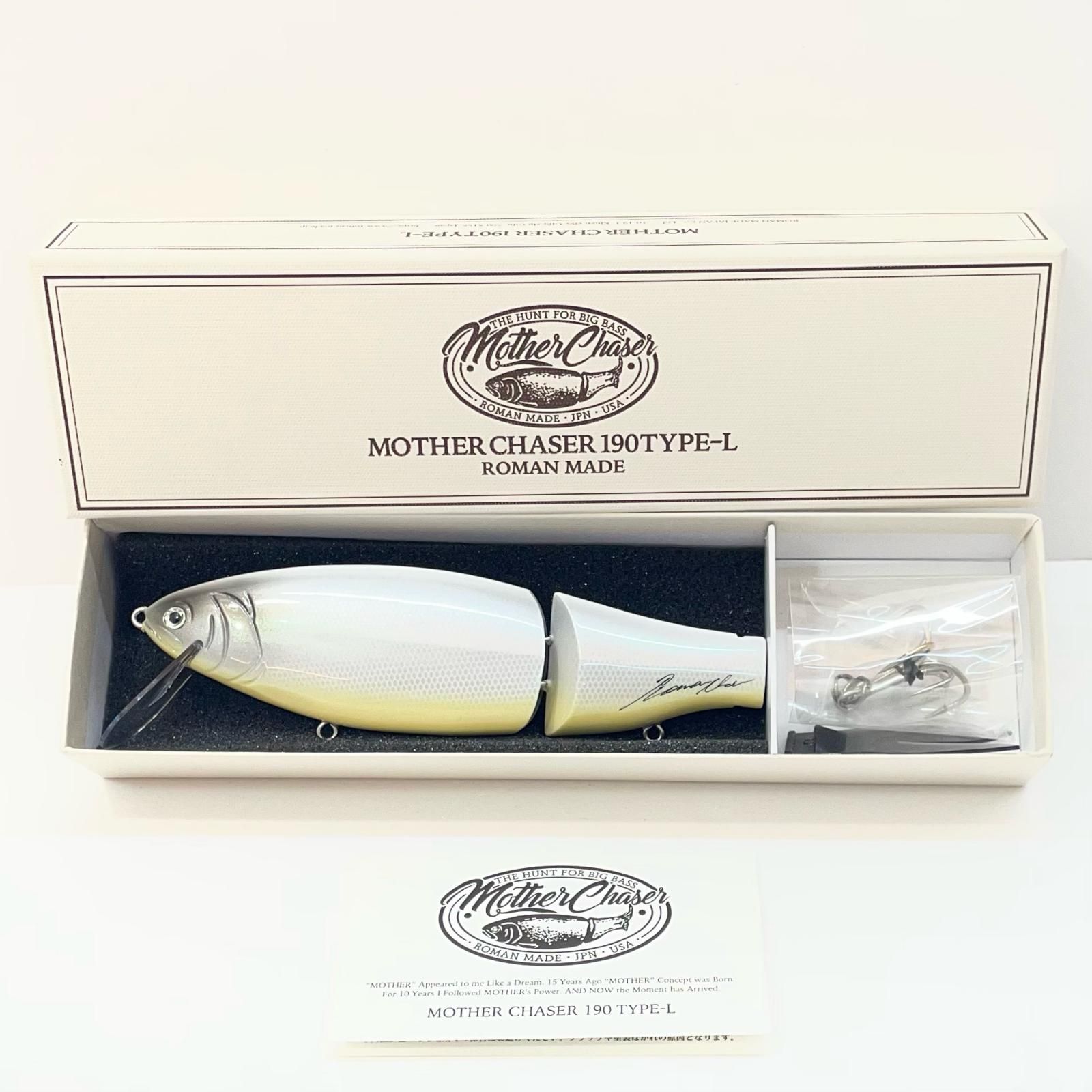 【尾張小牧店】 中古 RomanMade | ロマンメイド ルアー MOTHER CHASER 190 TYPE-L マザーチェイサー 190 TYPE-L ホワイトスネーク 【88】