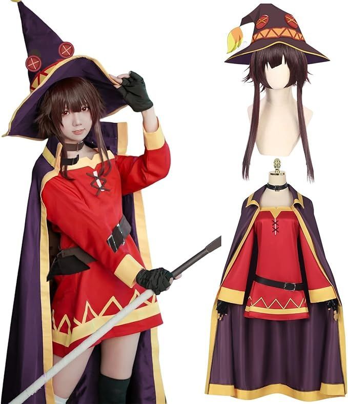 [神併良品] このすば コスプレ ウィッグ付き めぐみん S--529939 B0F1MNV934